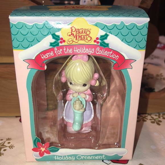 Precious moments 2 piece ornaments by enesco. Vintage new in boxes - Picture 5 of 7